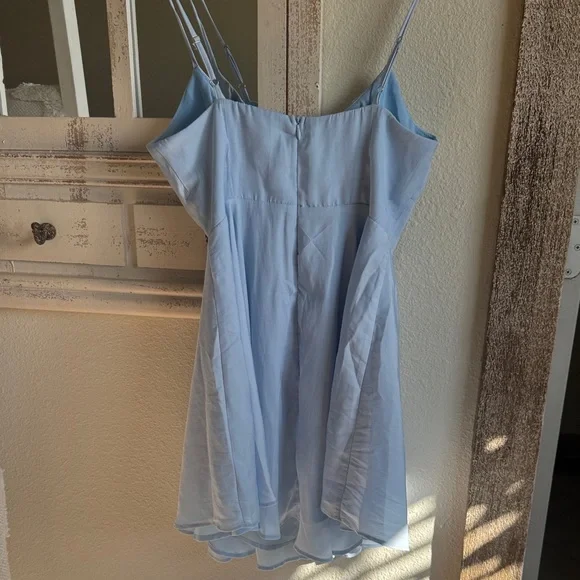 Hello Molly Sky Blue Pleated Dress - Picture 7 of 10
